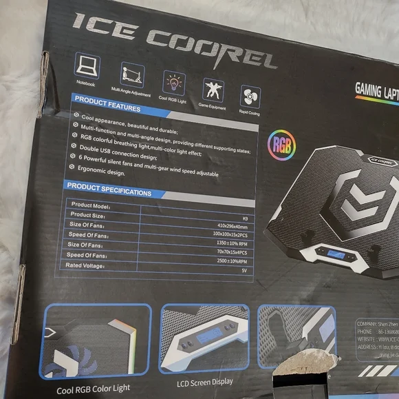 ICE COOREL RGB LAPTOP and PHONE STAND. - Picture 15 of 17